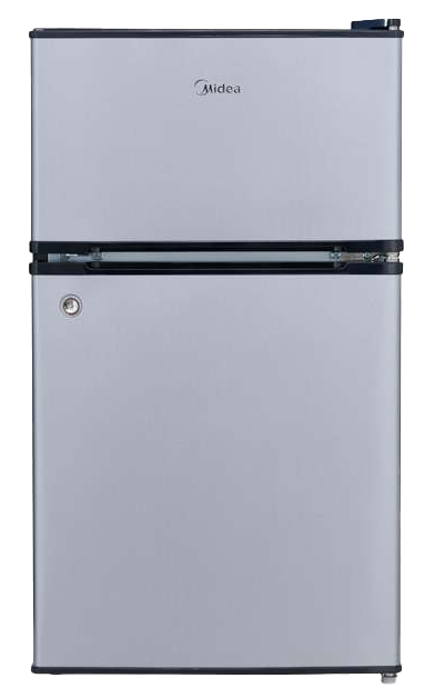 imagen de Refrigerador Midea mdrt87ccdls 3pies gris dos puertas c/llave