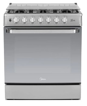 imagen de ESTUFA MIDEA MGS30FS1LEAMG PISO 30PULGADAS GRIS CAPELO